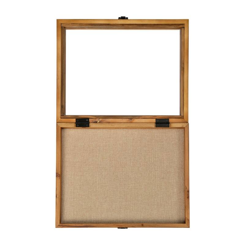 Solid Pine Shadow Display Case with Linen Liner