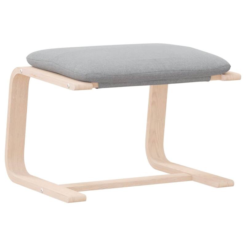 vidaXL Ottoman Footstool Pouf Hassock Stool Pouffe Living Room Seat Fabric - 20.1"x16.1"x15.7"