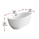 preview thumbnail 150 of 173, Adler Soaking Bathtub in Glossy White