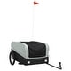 preview thumbnail 2 of 11, vidaXL Bike Trailer Kids Bicycle Cargo Trailer Cart Wagon with Tow Bar Iron - 53.9" x 27.2" x 23.2"