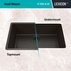 preview thumbnail 7 of 5, Lexicon Kitchen Sink Quartz Composite 32 Inch Galaxy Mocha - 19x32