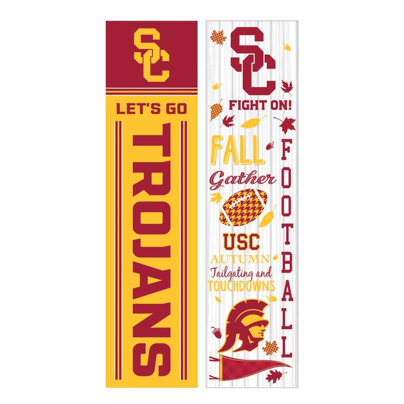 47" Double Sided Seasonal Porch Leaner, University of Southern California - 47" x 11.25"