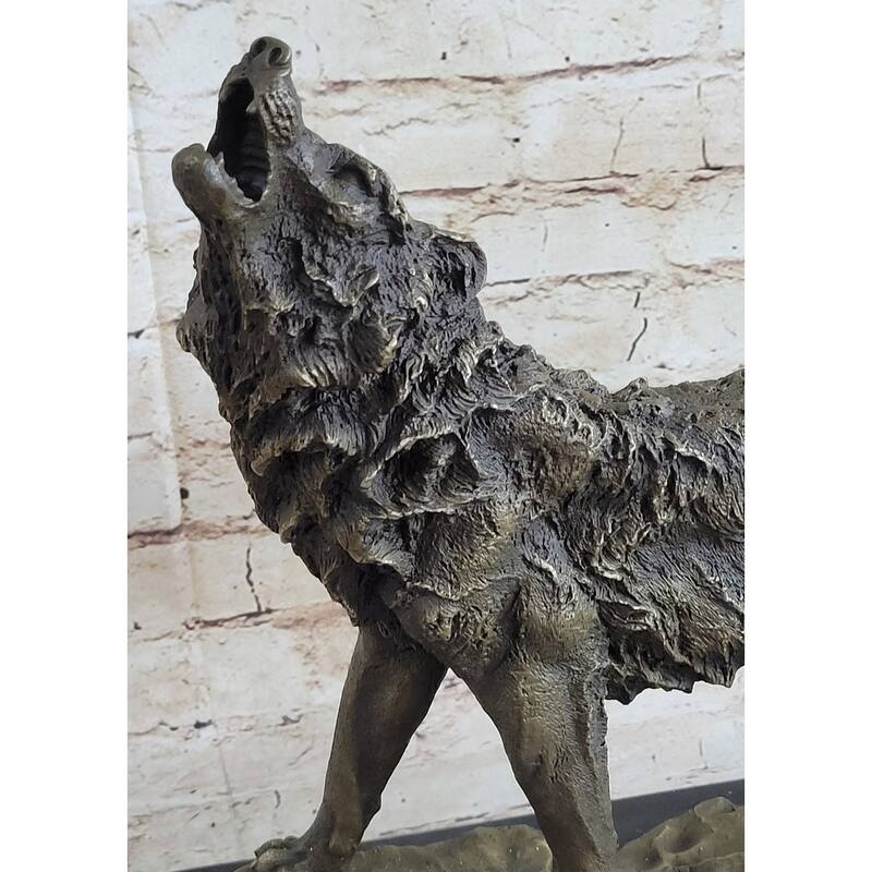 Imitative Wolf DireImitative wolf Bronze Statue Sculpture Figure Antoine Barye Art 13.5 Inches X 15 Inches