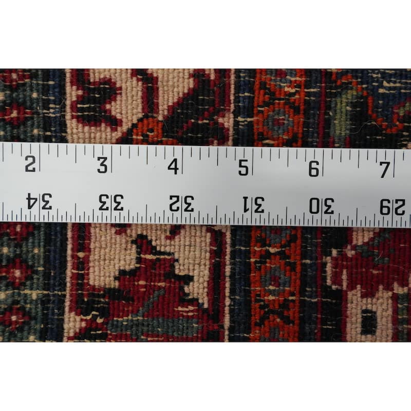 Hand Knotted Oriental 100% Wool Carpet Traditional Medallion Red Joshaghan Area Rug - 11' 9'' X 8' 0''