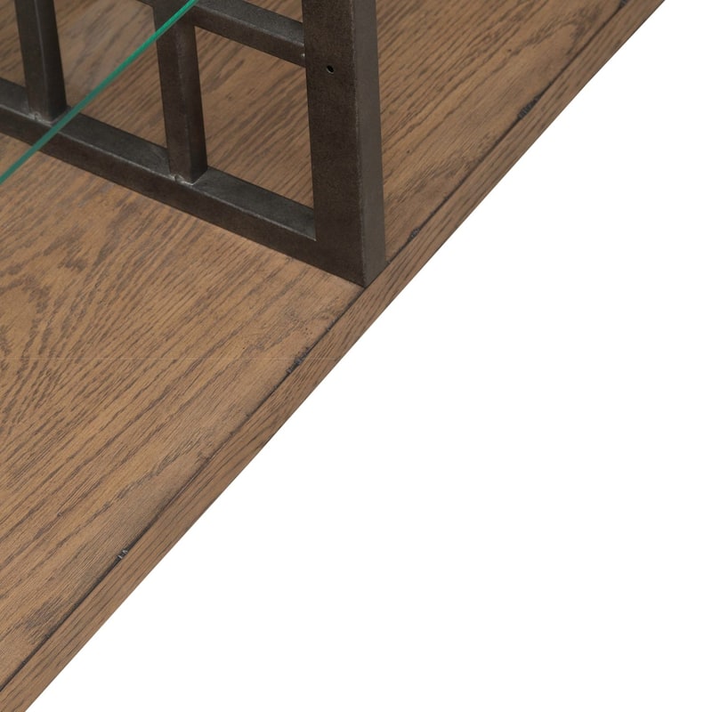 Liberty furniture Bayhill Trellis Glass Top Sofa Table - Width 59" x Depth 22" x Height 11"