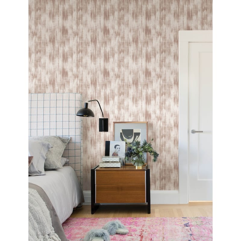 A-Street Prints Marvel Light Pink Ripple Wallpaper