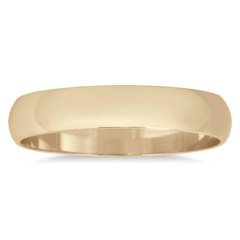 Marquee Jewels 10k Yellow Gold 3-millimeter Domed Wedding Band