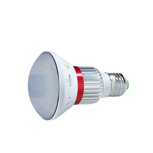 Spytec 720P Hd Wi-Fi Ip Light Bulb Camera With Night-Vision Video And Audio Recording