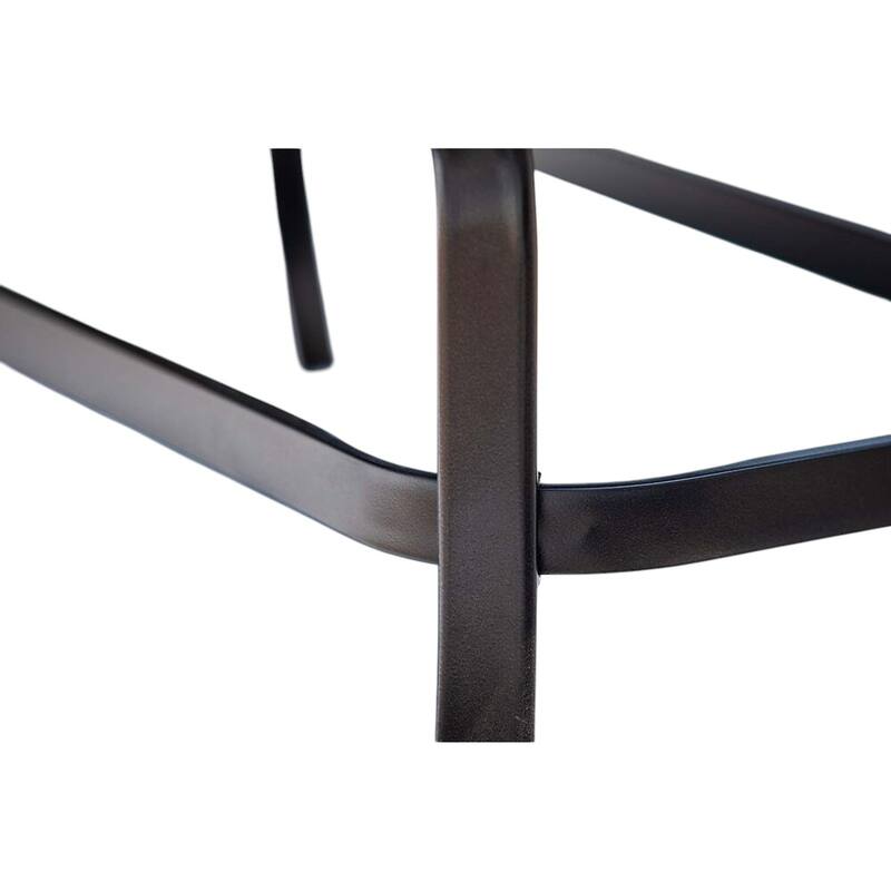 21" Black Metal Glass And Faux Wicker Outdoor Side Table