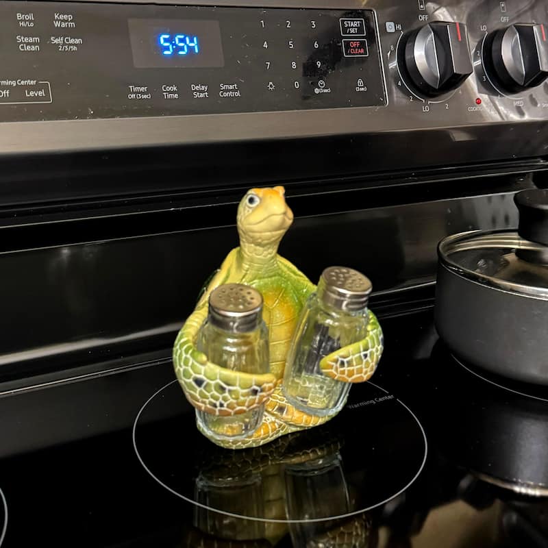 Sea Turtle Salt And Pepper Shaker Set Coastal Kitchen Decor - 5.75 X 5 X 4 inches