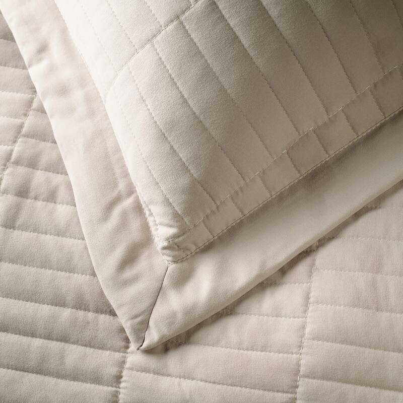 Jennifer Adams Codora 3pc. Wrinkle-Resistant Reversible Coverlet Set