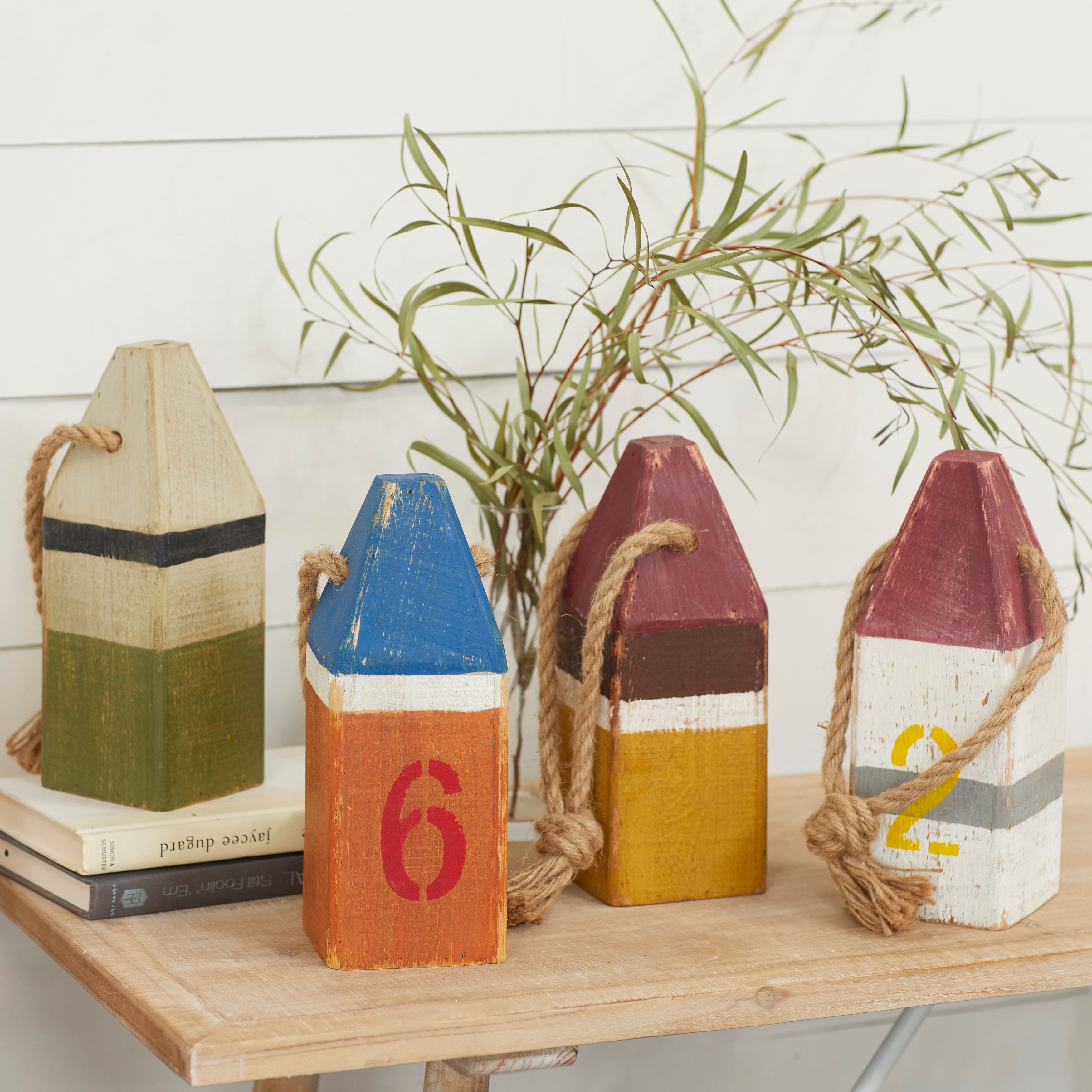 Multi Fir Coastal Sculpture Buoy (Set of 4)