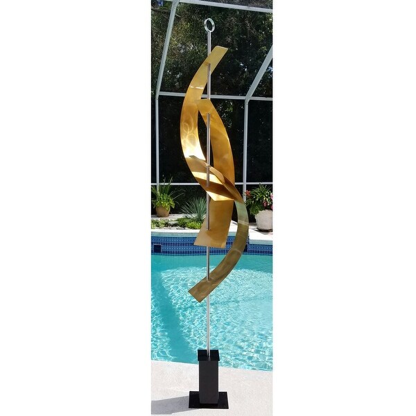 Statements2000 Large Metal Sculpture Modern Indoor Outdoor Garden Art Decor by Jon Allen - Maritime Massive - 94" x 20" x 20"