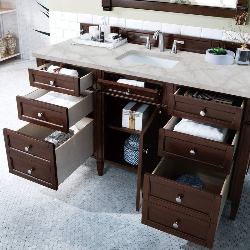 James Martin Vanities 650-V60S-FVSL Brittany 60" Free Standing Single