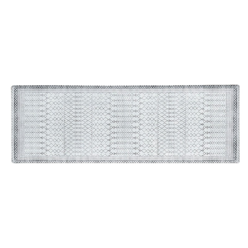 Linery & Co. Machine Washable Slip Resistant Vintage Inspired Patterned Accent Rugs