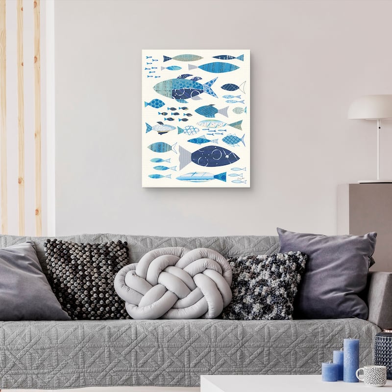 Go with the Flow II by Courtney Prahl Canvas Art Print