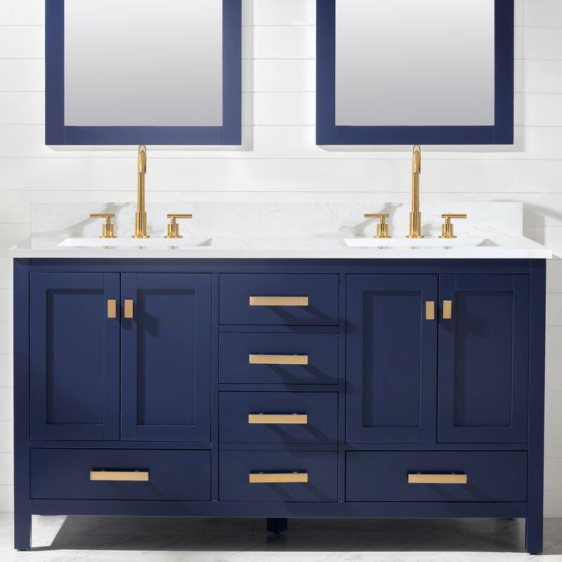 Valentino 60" Single Vanity in Blue