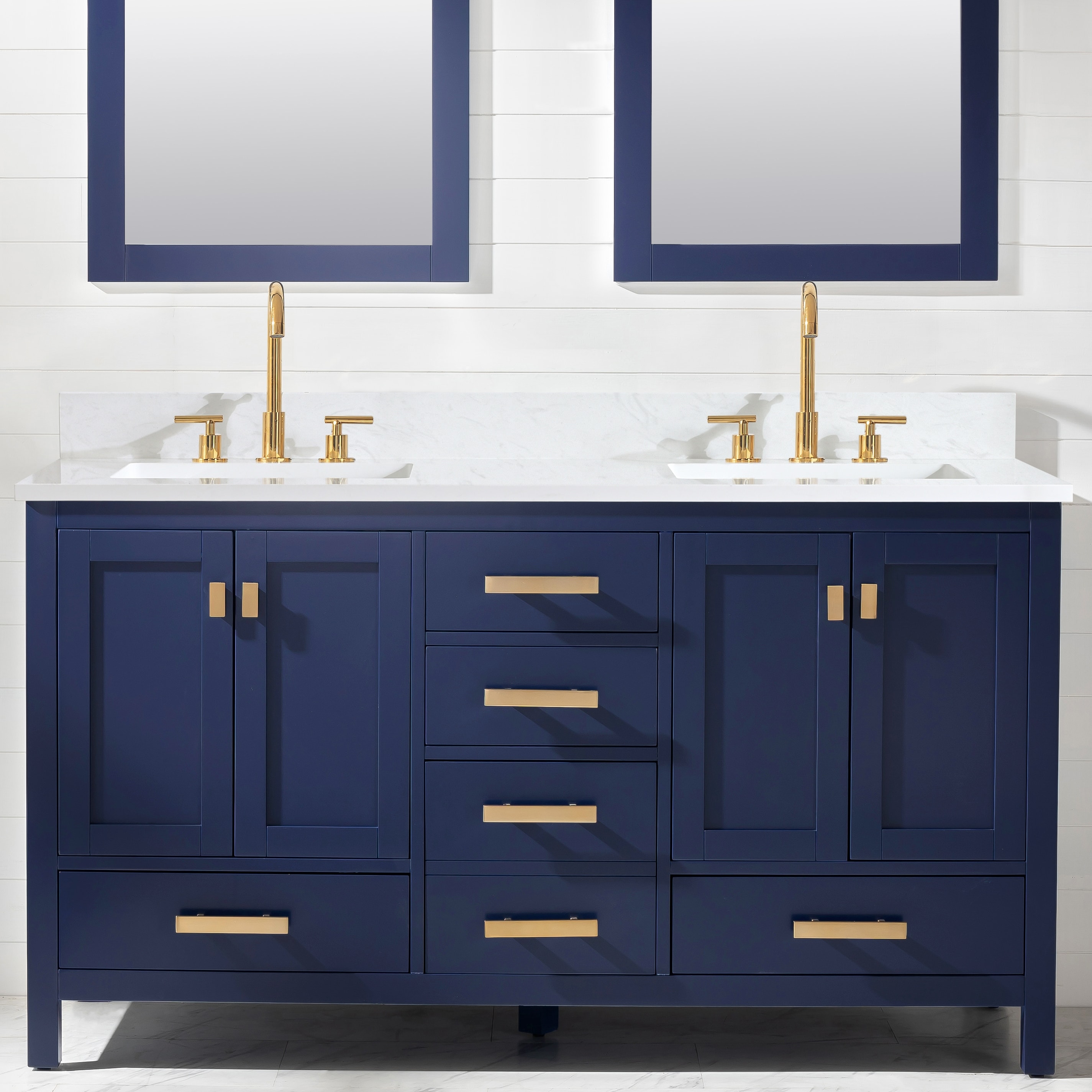 Valentino 60" Single Vanity in Blue