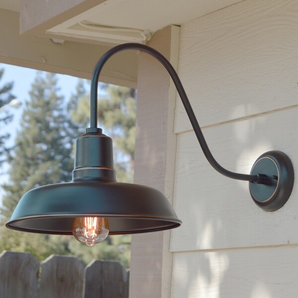 Esther 1 Light Outdoor Barn Lighting in Oil Rubbed Bronze Oil Rubbed