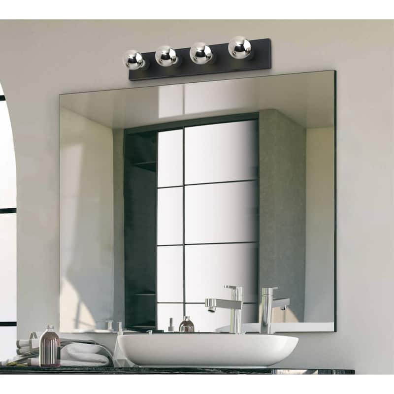 Westinghouse Lighting Four-Light Matte Black Indoor Wall Fixture