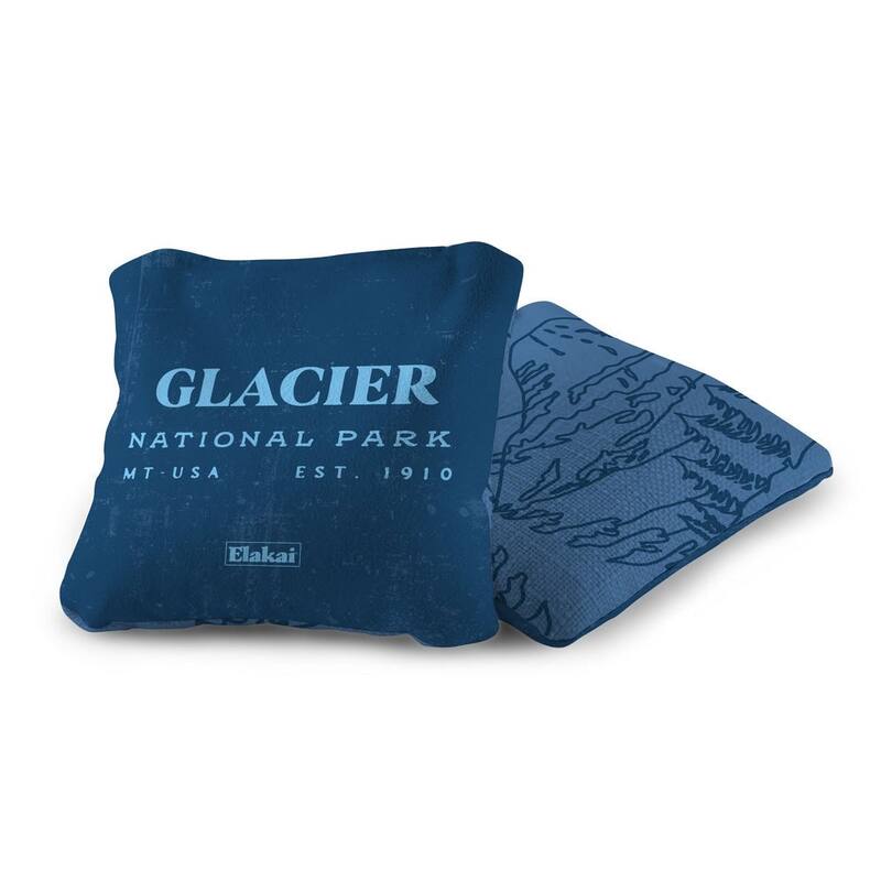 Glacier National Park Dual Sided Pro Cornhole Bags (Set of 4)
