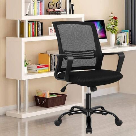SMUGDESK Office Chair Mid-Back Mesh Office Computer Swivel Chair Work Chair - 22in wide x22in deep x35.83in high