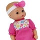 preview thumbnail 4 of 3, Doll Baby's First 11" Classic Softina w/ Pink & Foral Jumper & Headband