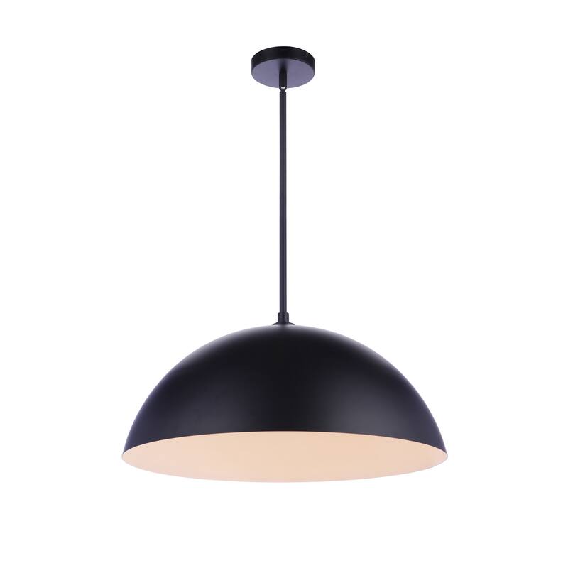 Sculptural Statement Pendants - Flat Black