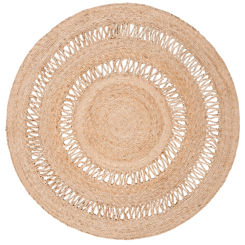SAFAVIEH Handmade Natural Fiber Ruggera Casual Jute Rug - Natural - 4' Round