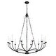 preview thumbnail 4 of 6, Arabella 12 Light Chandelier - Matte Black