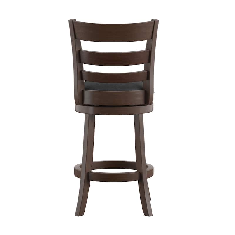Verona Ladder Back Swivel Counter Height Stool by iNSPIRE Q Classic
