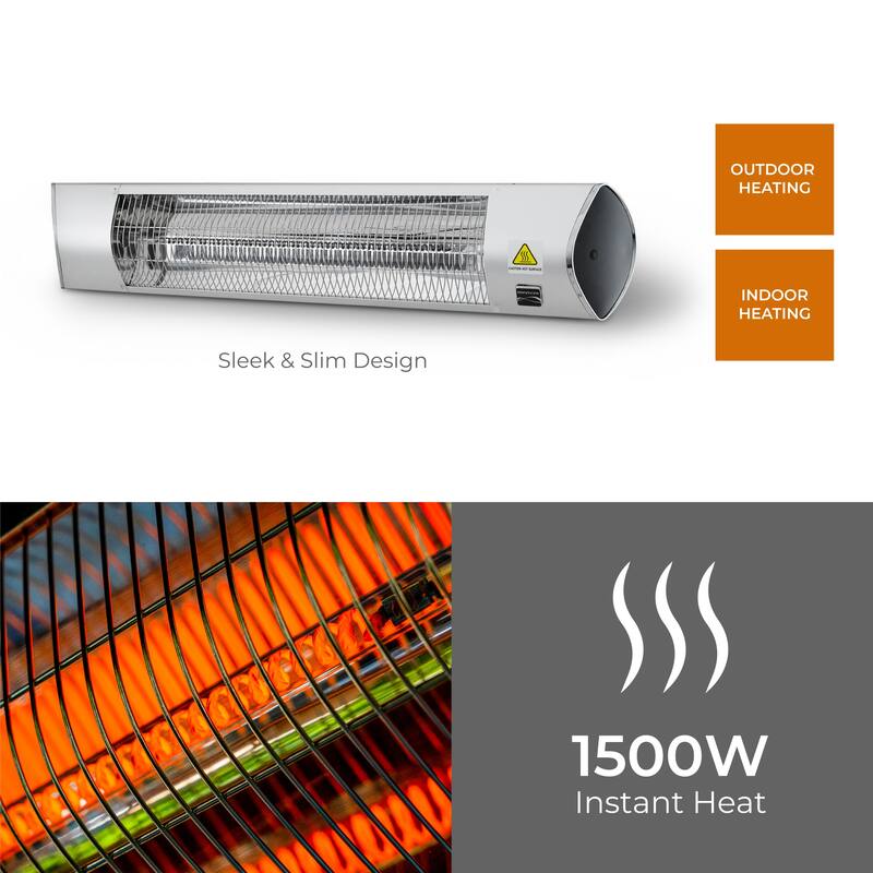 Kenmore Wall Mounted Electric Patio Heater with Remote