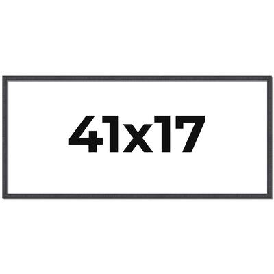 41x17 Frame Brown Solid Wood Picture Frame - Complete Modern Photo