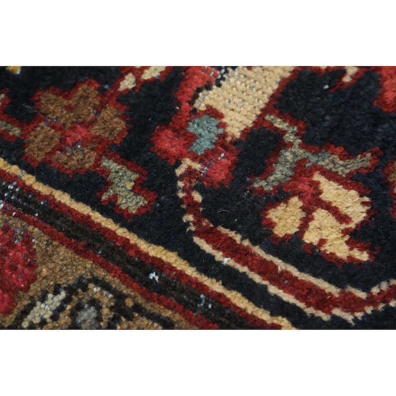 Hand Knotted Oriental 100% Wool Carpet Traditional Floral Red Mahal Area Rug - 12' 2'' X 9' 5''