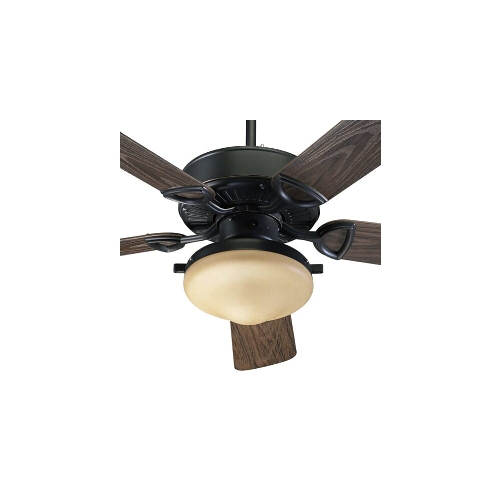 Quorum International 1435259395 Two Light Five Blade Indoor Outdoor Fan From The Estate Patio Collection Old World N A