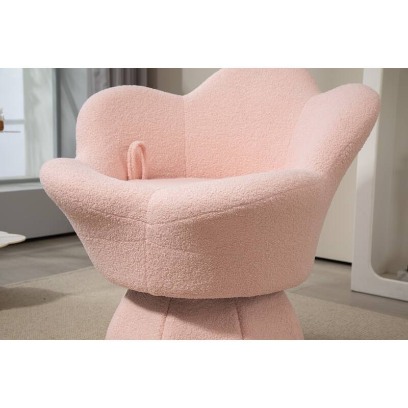360 Swivel Modern Armchair Salon Chair TV Chair with Plush Cushioning for Living Room Bedroom or Office