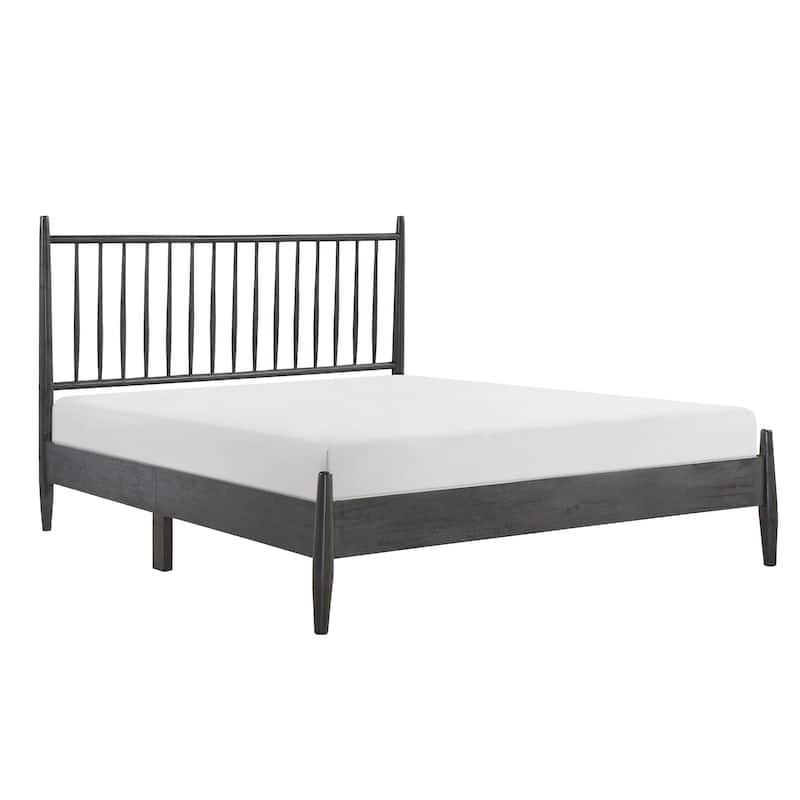 Alsea Platform Bed, Queen - Grey