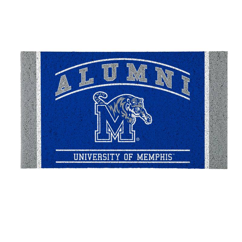 28 in. x 16 in. University of Memphis Alumni Full Color PVC Door Mat