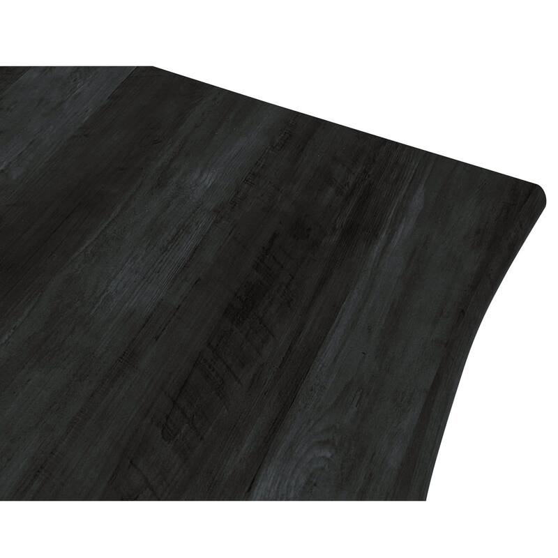 Ravenna Rectangular Dining Table with 63-Inch Wide MDF Tabletop and Powder Coated Metal Legs