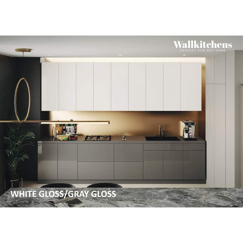 Kitchen Elite Epicure Collection Gray Color Base Size 11Ft Wide - 138x24