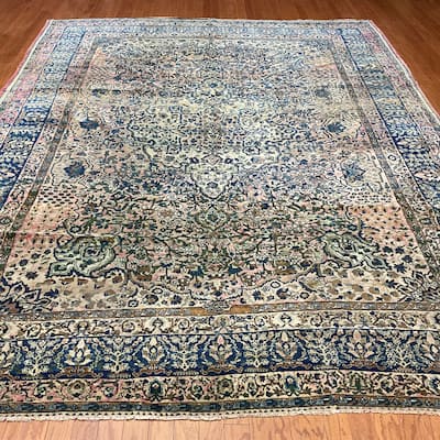 HERAT ORIENTAL Antique 1890s Farahan Wool Rug - 9' x 12'