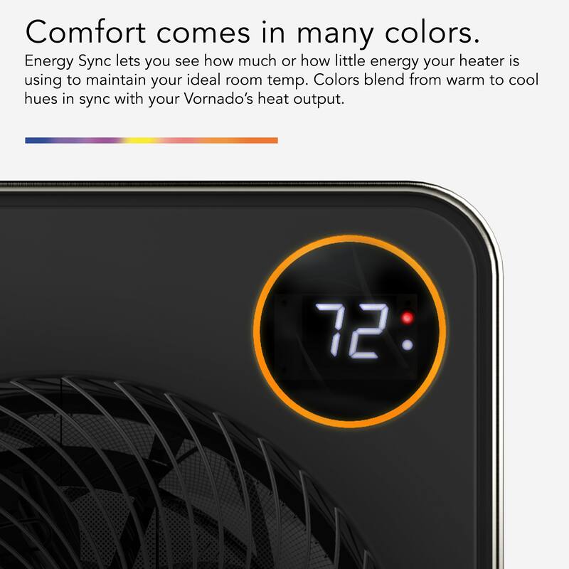 Vornado VMHi600 Whole Room Metal Space Heater, Digital Thermostat