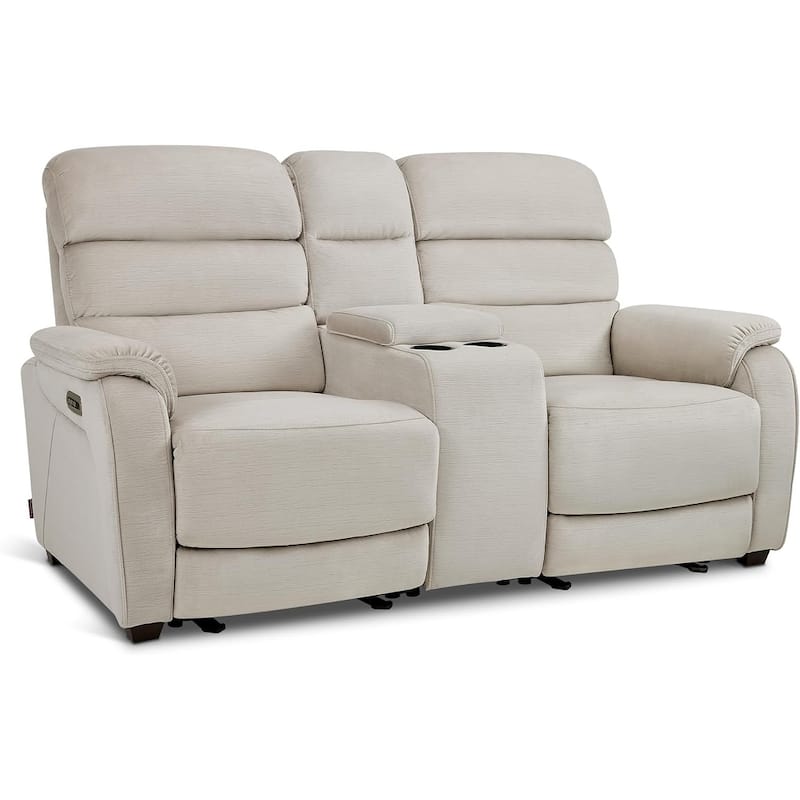 MCombo 61.6'' Wall Hugger Power Loveseat Recliner Sofa with Adjustable Headrest and USB A & C Charge Ports