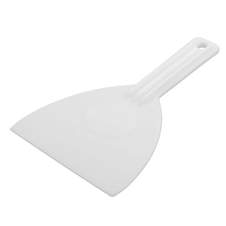 Home Plastic Pizza Cream Dough Pastry Butter Cake Scraper Cutter White - 16 x 10 x 1.2cm / 6.3" x 3.9" x 0.5"(L*W*T)