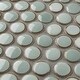preview thumbnail 7 of 8, Merola Tile Hudson Penny Round Mint Green 12" x 12.63" Porcelain Mosaic Tile