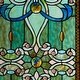 preview thumbnail 2 of 12, River of Goods Brandi's Tiffany Style Stained Glass Green 26-inch Window Panel - 15"L x 0.25"W x 26"H