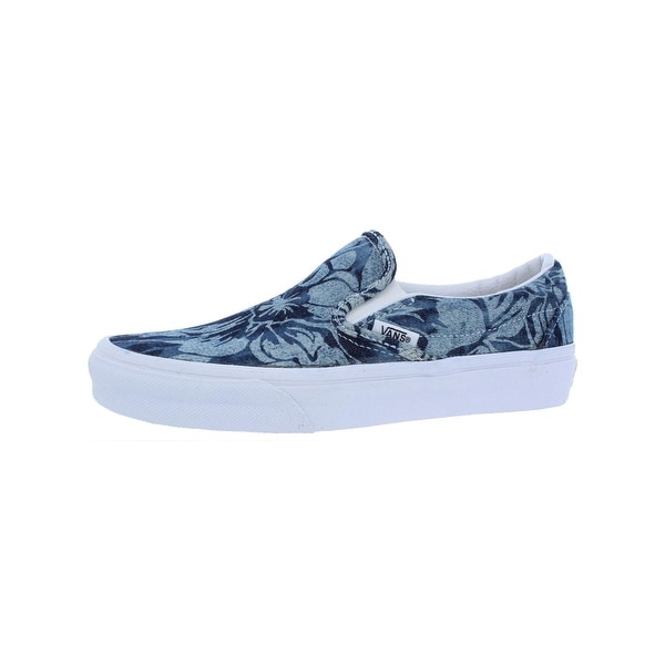 vans classic slip on indigo tropical