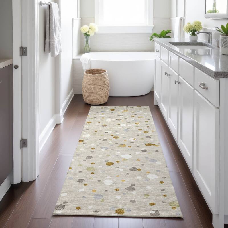 Machine Washable Indoor/ Outdoor Contemporary Sheinelle Chantille Rug