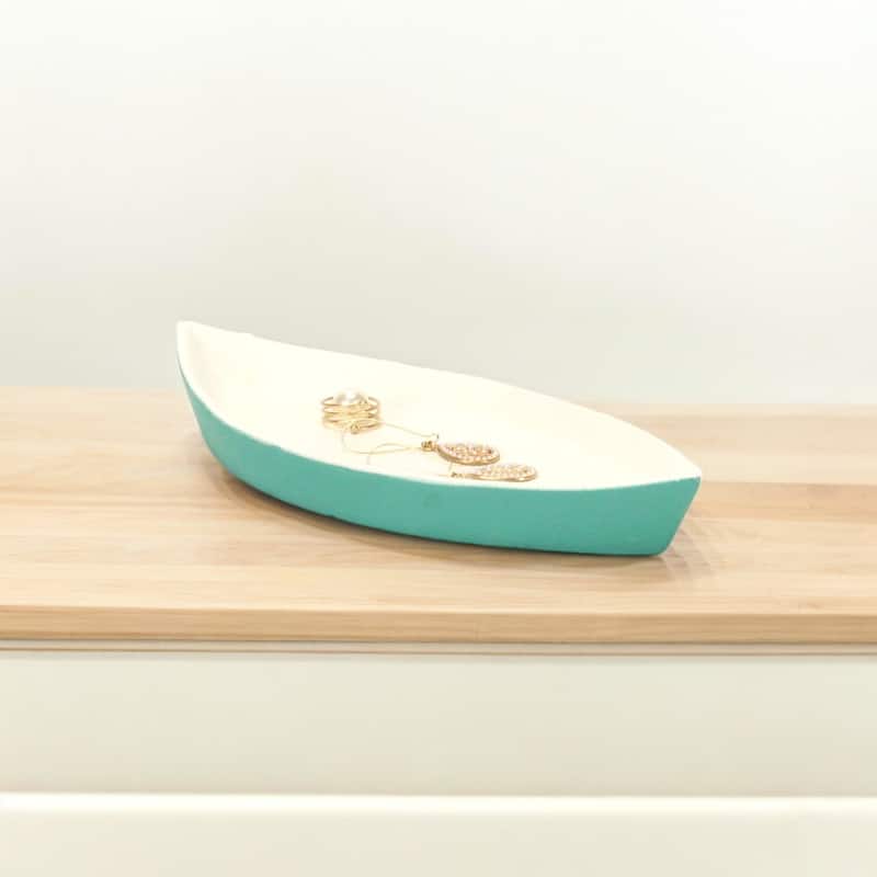 Saoirse Cast Iron Boat Dish - Teal