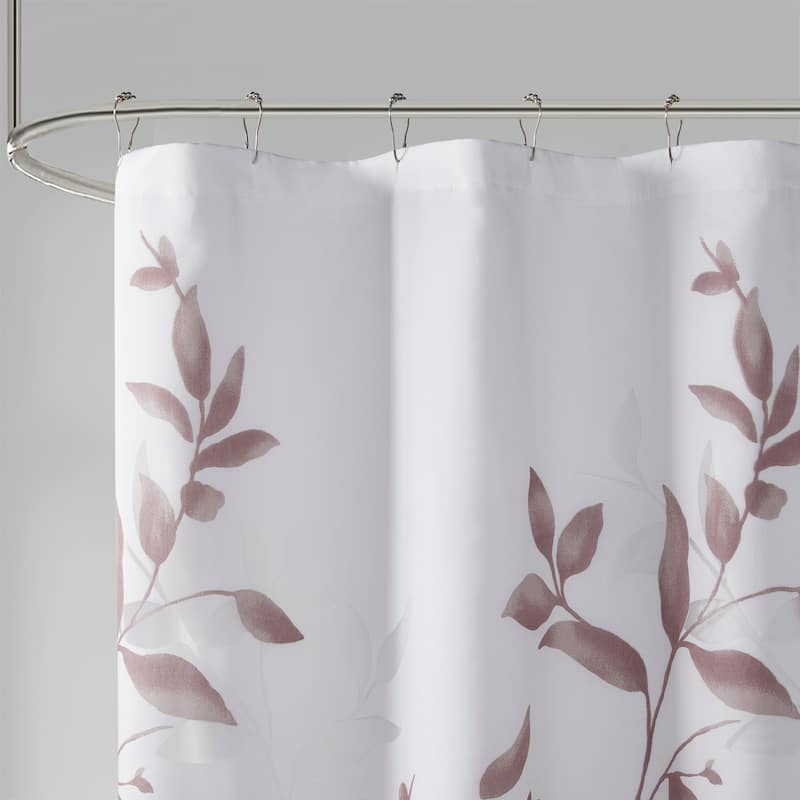 Madison Park Cecily Burnout Printed Shower Curtain